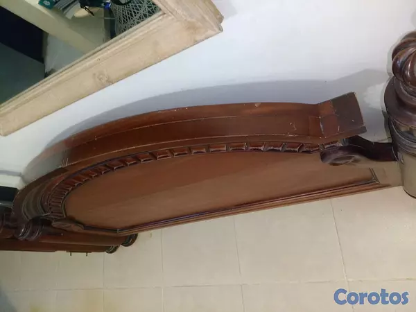 muebles y colchones - Vendo base cama caoba puro queen de 60  6