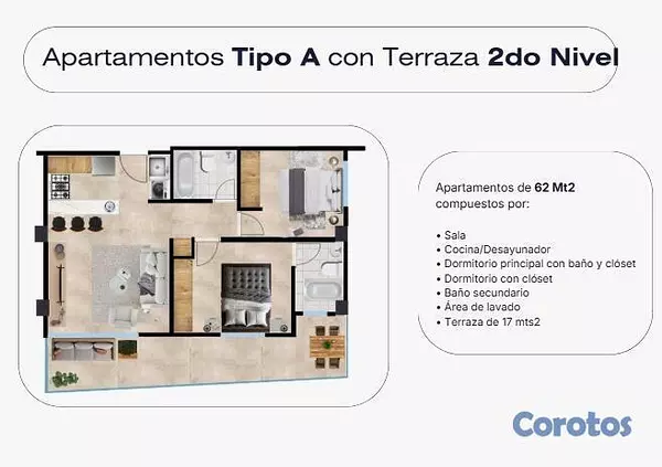 apartamentos - Apartamento en venta en el Millon 8