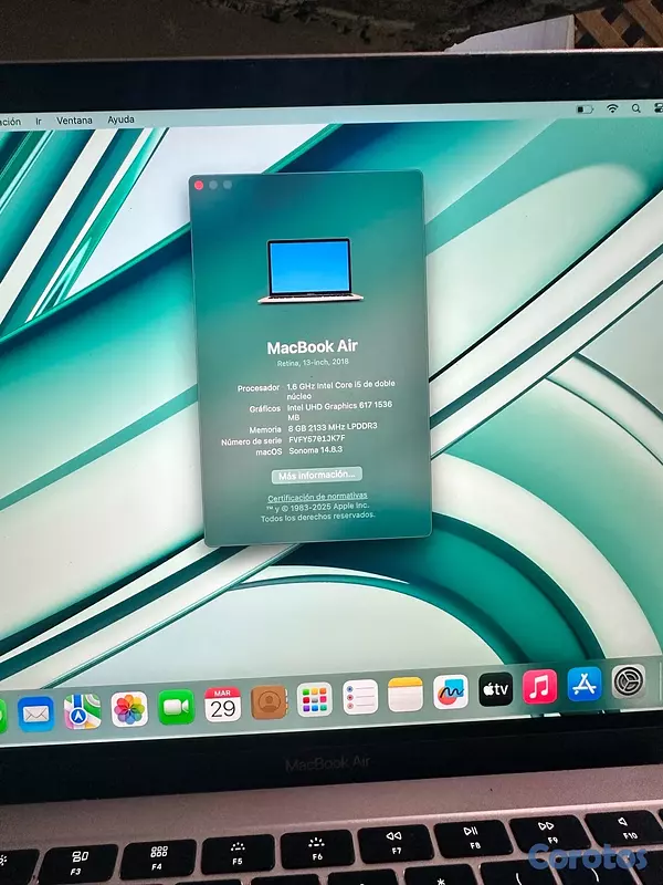 computadoras y laptops - MacBook Air 2018 2