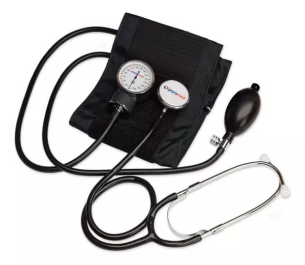 Salud y Equipamiento Médico - Tensiometro Manual De Presión Arterial Con Estetoscopio 2