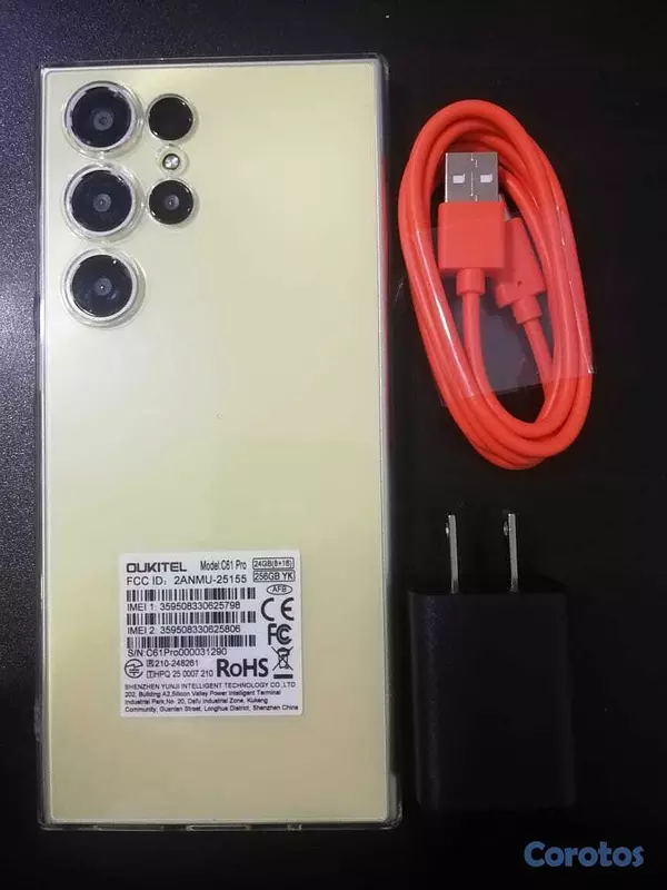 celulares y tabletas - Teléfono OUKITEL C61 Pro 256+8GB Alto Rendimiento 4