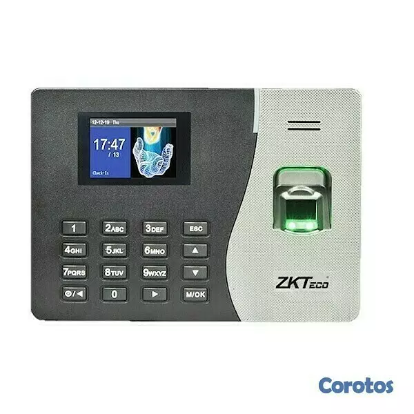 equipos profesionales - Reloj Biometrico Ponchador De Asistencia ZKTeco reloj digital de huellas. 7