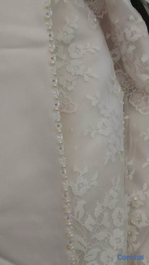 ropa para mujer - Vestido de novia con cola, clásico blanco hueso. E 5