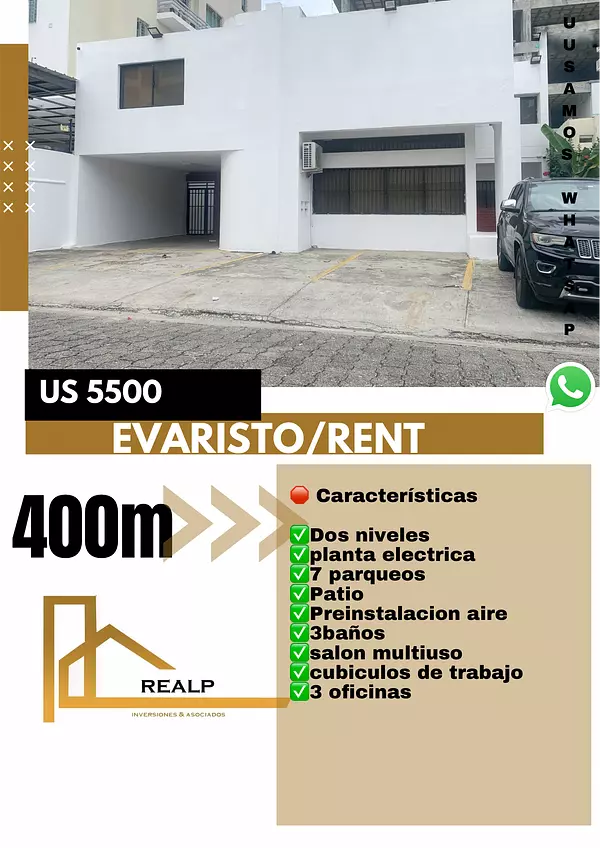 oficinas y locales comerciales - Alquiler propiedad comercial  en Evaristo 1