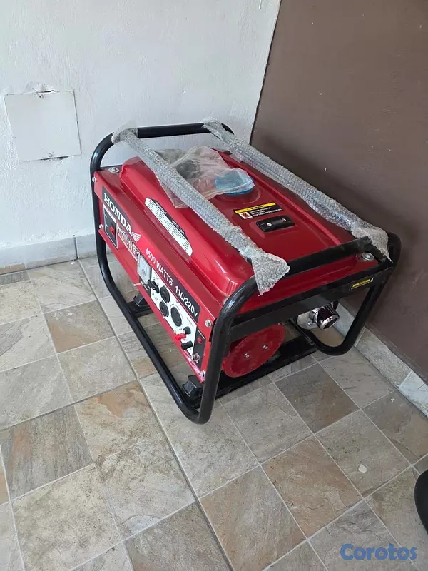 negocios en venta - planta eléctrica de 4.5 kw honde de gasolina encendida pir halon y por llave  2