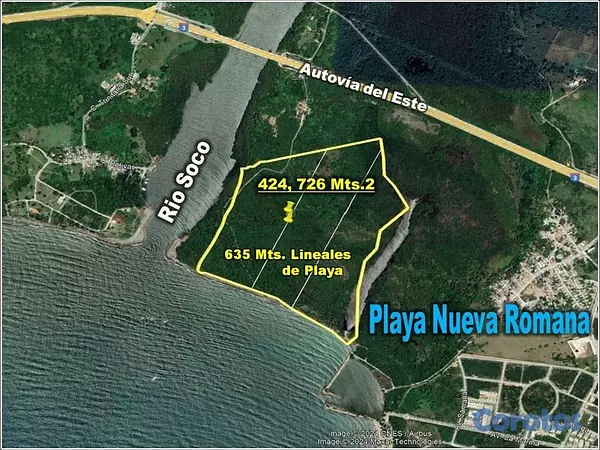 solares y terrenos - Vendo 424,726 Mts.2 de Terreno, con 635 metros lin 5