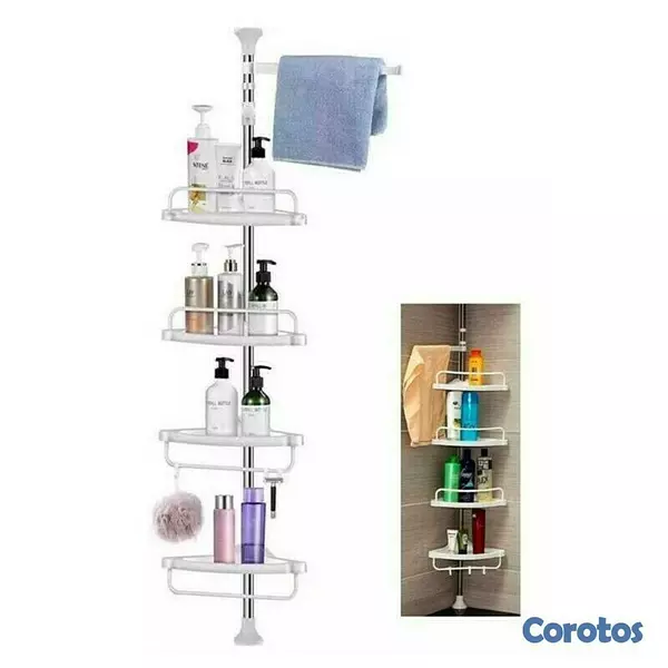 decoración y accesorios - Estante organizador tipo esquinero para baño 2