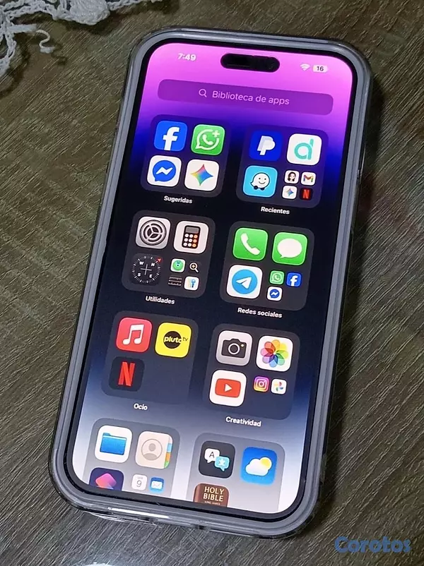 celulares y tabletas - iPhone 14 Pro Max 128GB Factory ESIM | Funda + Protector | $27,500 2