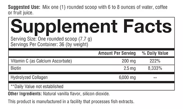 Salud y Equipamiento Médico - Colágeno Sabor Vainilla 283.5g 2