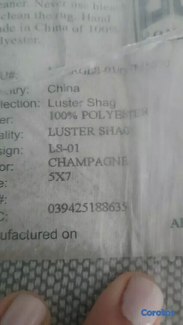 decoración y accesorios - Se vende alfombra Momeni Luster Shag LS-01Champagne color 6