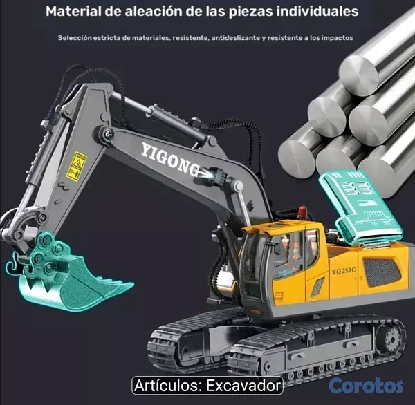 juguetes - Excavator de control remoto  5