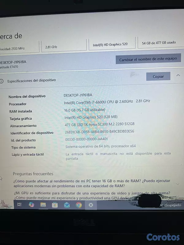 computadoras y laptops - ⸻

💻 Laptop Dell Ultrabook en buen estado 4
