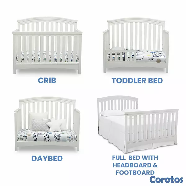 muebles - CUNA BLANCA PARA BEBE COMO NUEVA (4 EN 1) 2