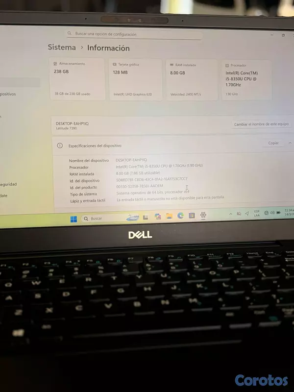 computadoras y laptops - Dell Latitude 7390 5