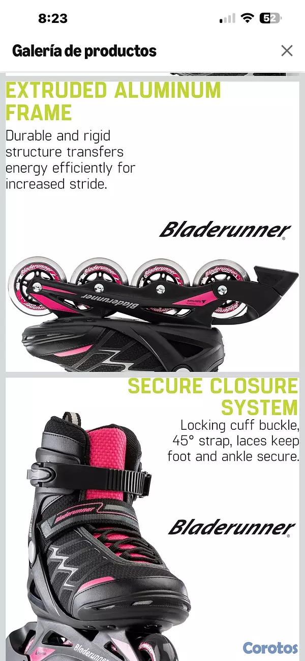 bicicletas y accesorios - patines en línea roller blade 3