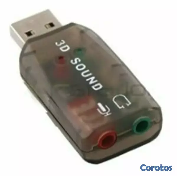 computadoras y laptops - ADAPTADOR DE SONIDO 5.1 AGILER, USB A 2 JACK 3.5"AUDIO PLUG (AGI-1130)  1