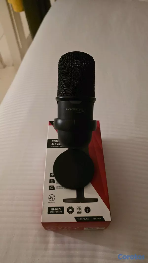 otros electronicos - Micrófono HyperX SoloCast USB Profesional + Caja 5