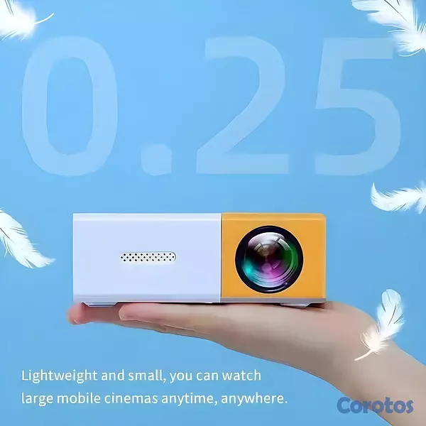 otros electronicos - ✅ Mini Proyector LED Portátil USB HDMI y AV – Idea 10