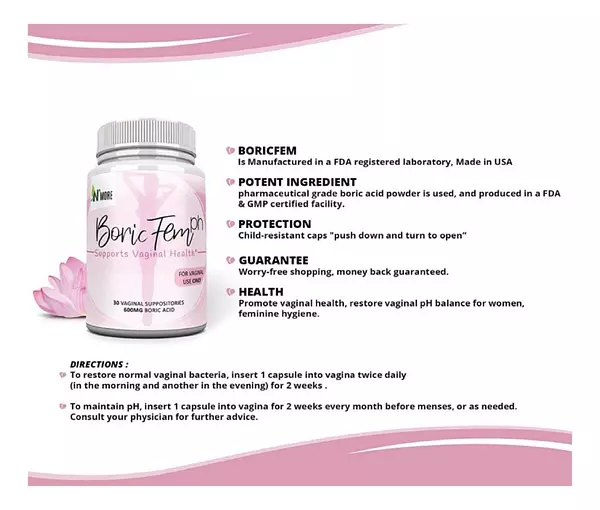 Salud y Equipamiento Médico - Suposit Vaginal Ácido Bórico 3
