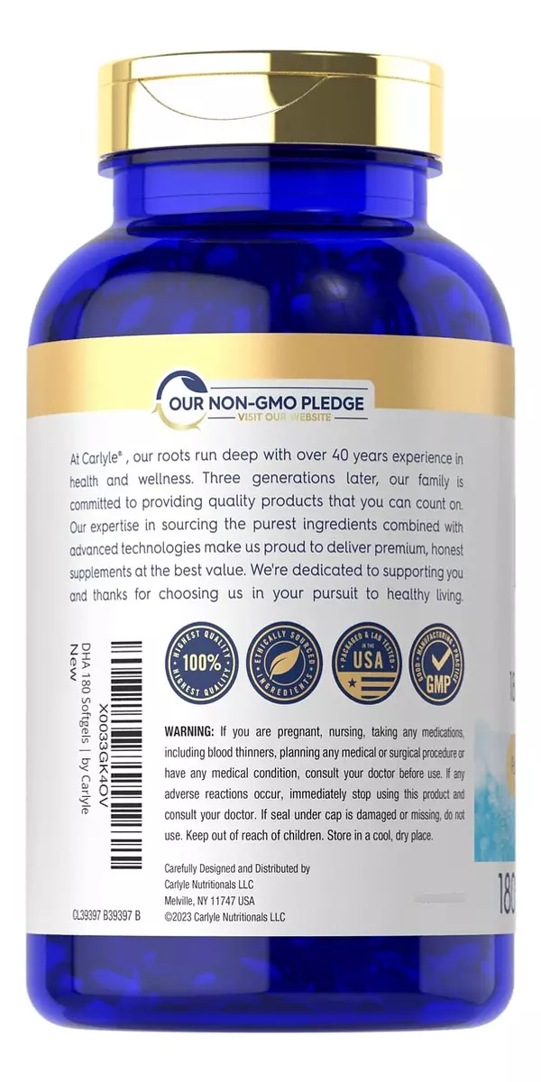 Salud y Equipamiento Médico - Suplemento De Dha 1500mg -carlyle 4