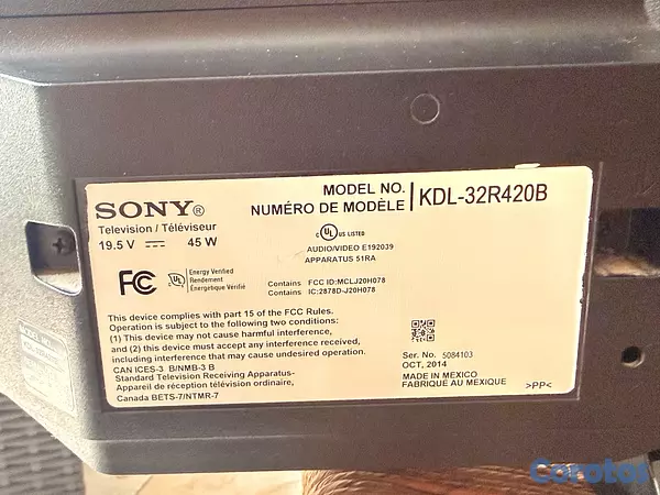 electrodomesticos - TV Sony Bravia 32” original, nunca reparada (No smart TV)  3
