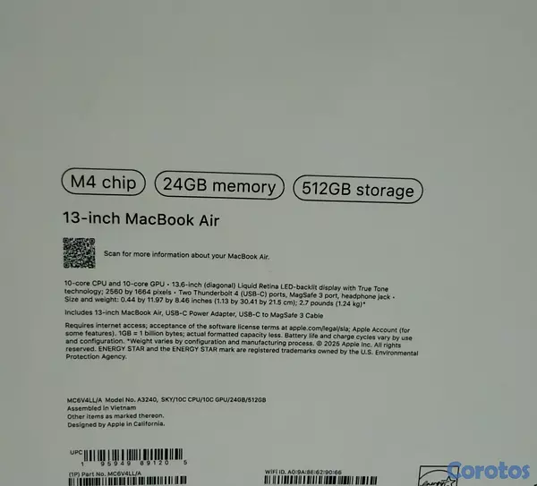 computadoras y laptops - Oferta MacBook Air 13” M4 24GB+512GB Nueva Sellada con garantía apple  3