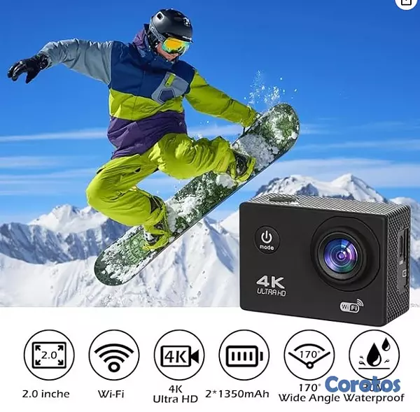 camaras y audio -  Cámara de Acción 4K Ultra HD 3