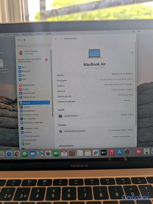 computadoras y laptops - MacBook Air 2019 rose gold i5 256gb 4