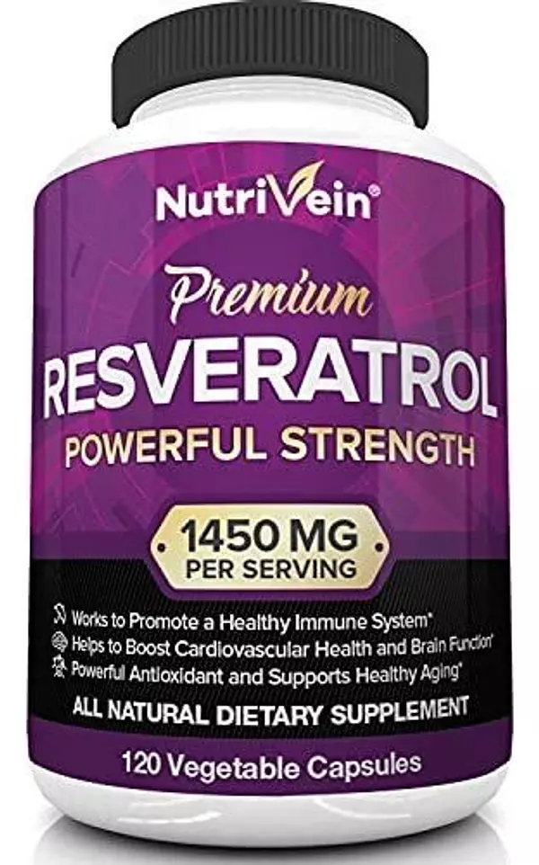 Salud y Equipamiento Médico - Resveratrol 1450mg Antioxidante Inmune Nutrivein 120 Cap 4