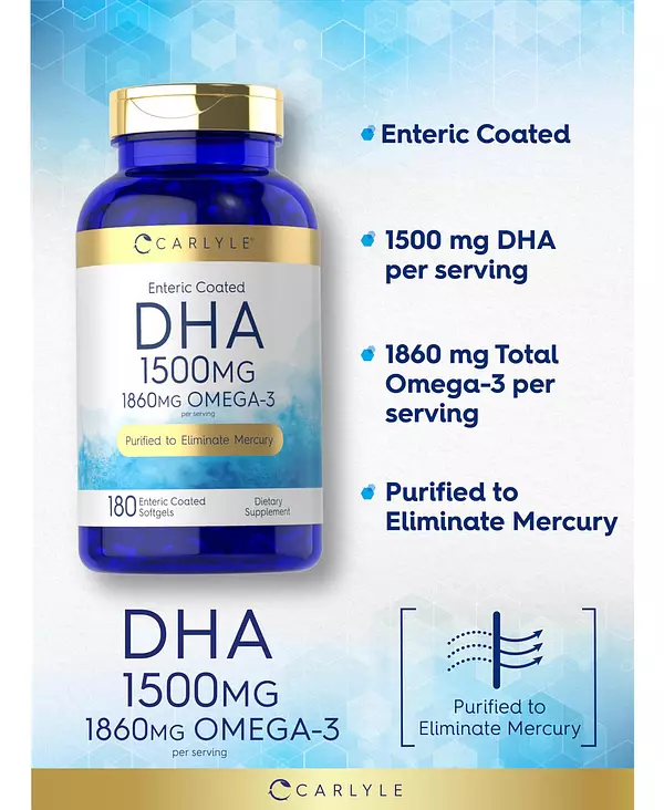 Salud y Equipamiento Médico - Suplemento De Dha 1500mg -carlyle 5