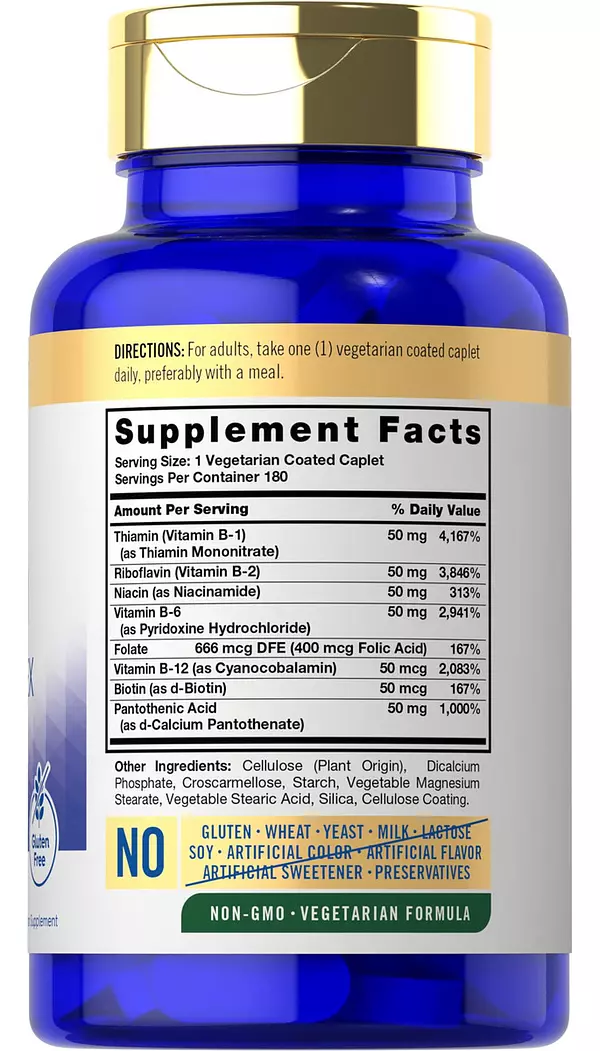 Salud y Equipamiento Médico - Complejo De Vitamina B50 De Carlyle 2