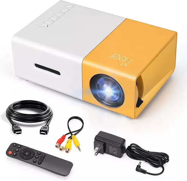 tv - Mini proyector,de película portátil, con control video beam, projector led 1