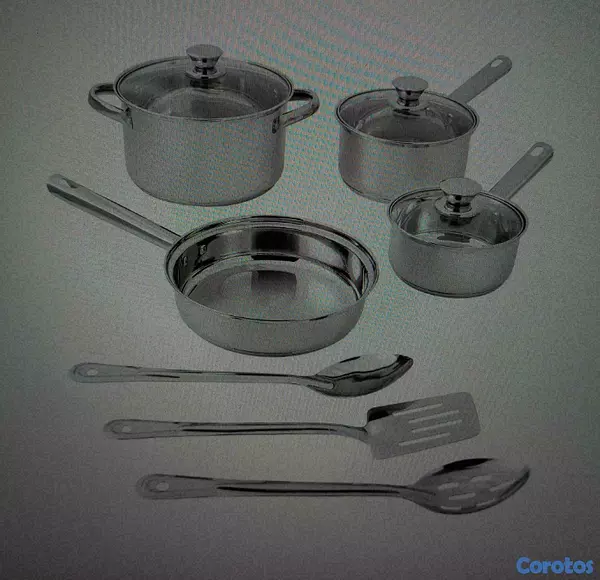cocina - MAINSTAY SET  ACERO INOXIDABLE DE 10 PIEZAS  3