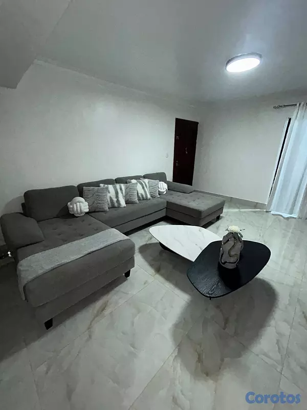 muebles y colchones - Mueble gris moderno en forma U 3