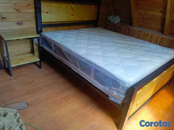 muebles y colchones - base de cama en hierro 3