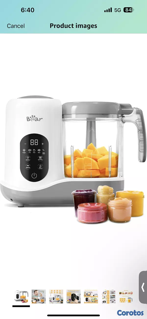 cuidado y nutricion - Procesador y cocina al vapor de alimentos para beb 2