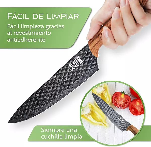 cocina - Set de cuchillos cocina 7 piezas con pelador y tijeras. 4