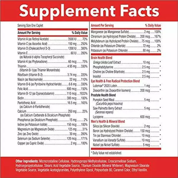 Salud y Equipamiento Médico - Gnc Mega Men 50 Plus Una Multivitamina Diaria Para Hombres 4