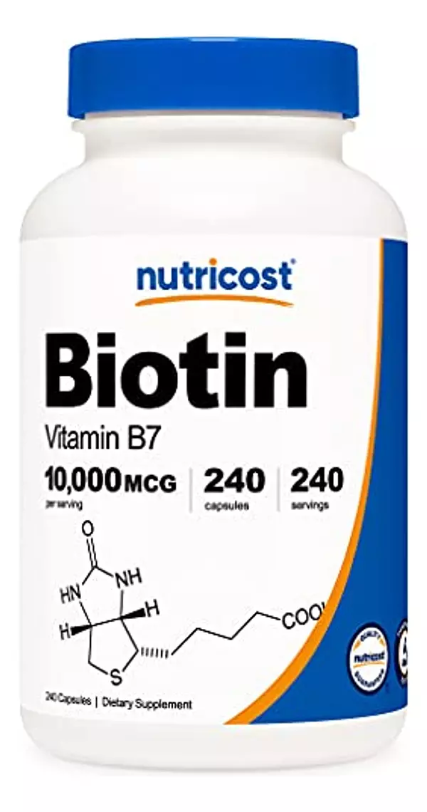 Salud y Equipamiento Médico - Biotina Nutricost (vitamina B7) 2