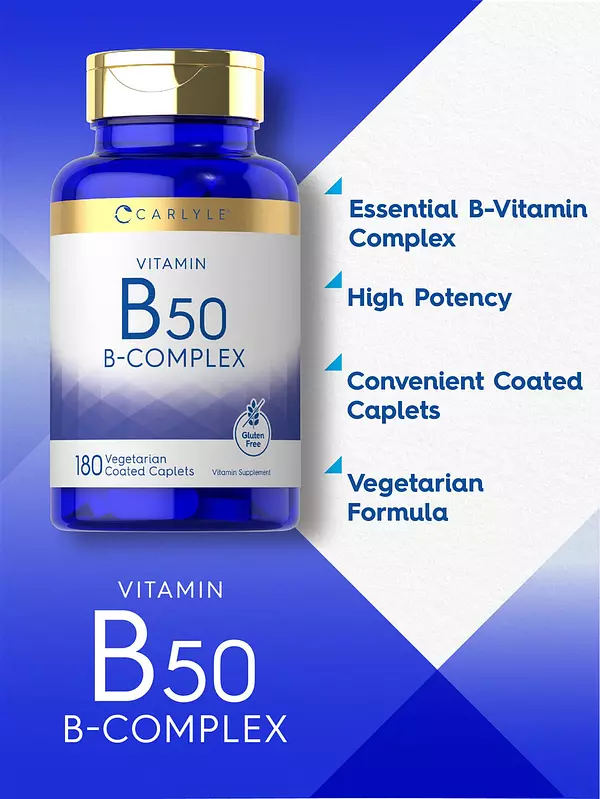 Salud y Equipamiento Médico - Complejo De Vitamina B50 De Carlyle 3