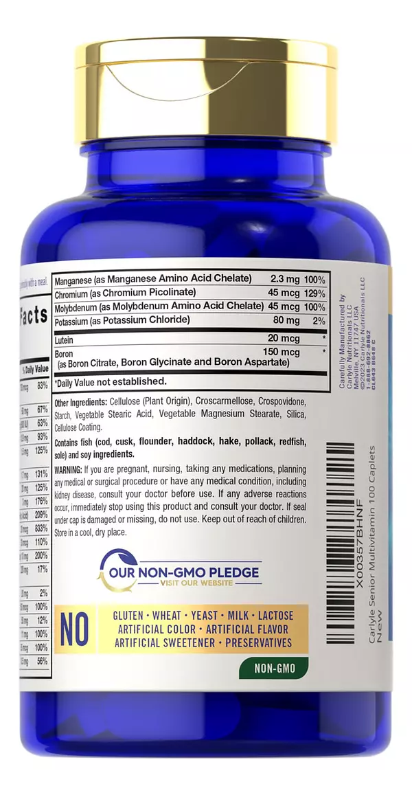 Salud y Equipamiento Médico - Multivitaminico Carlyle Senior Para Mayores De 60 Años 3