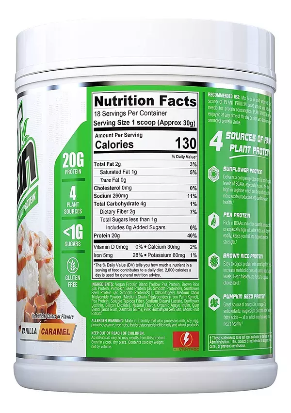 Salud y Equipamiento Médico - Proteina Vegana 540g Vainilla - G A $545 - G A $574 2
