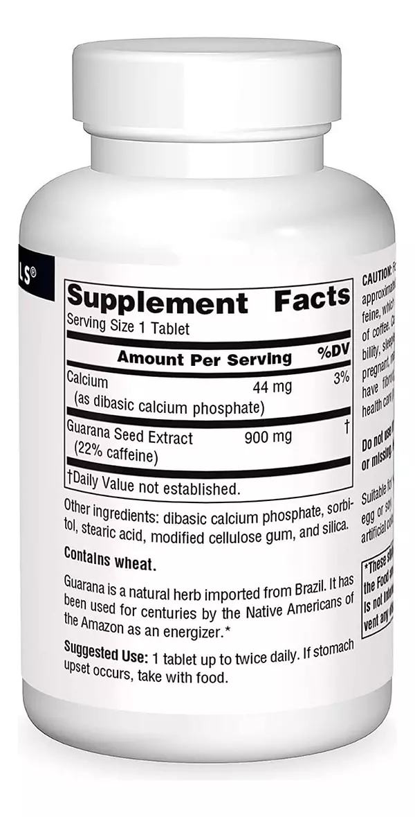 Salud y Equipamiento Médico - Guarana 60 Tab Source Naturals - U - Unidad A $3194 2
