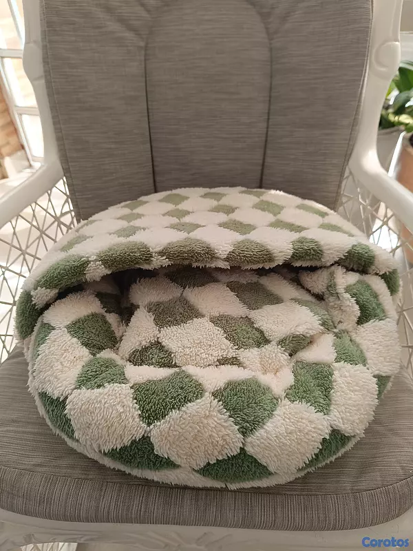 animales y mascotas - cama para perros y gatos semi cerrada 6