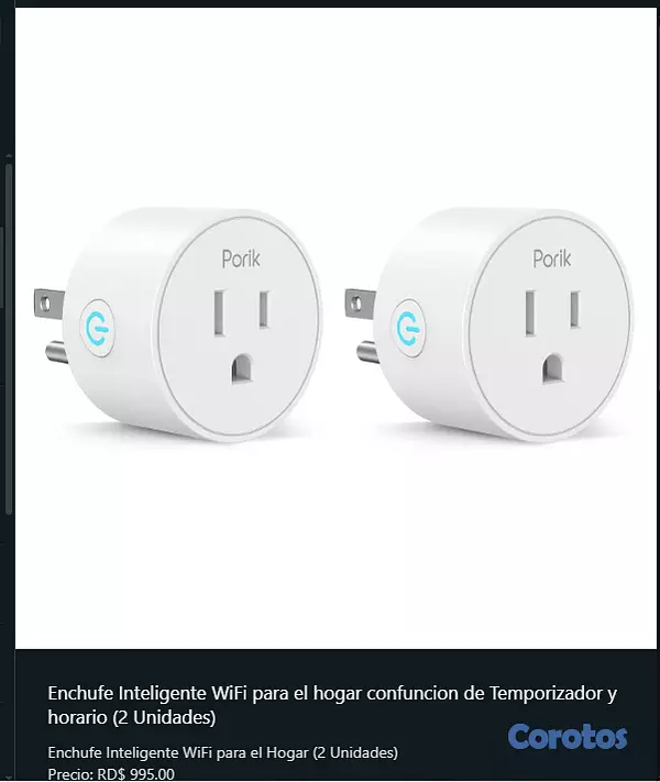 accesorios para electronica - Enchufe Inteligente WiFi para el hogar 2