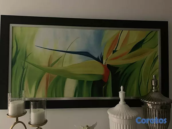 arte y antigüedades - Flor en Oleo 1