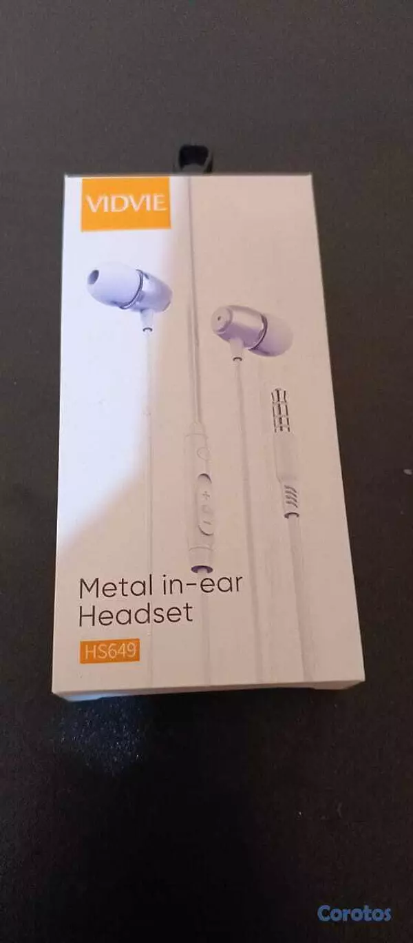 otros electronicos - Auriculares Vidvie en 100 pesos (cada uno), usados 1