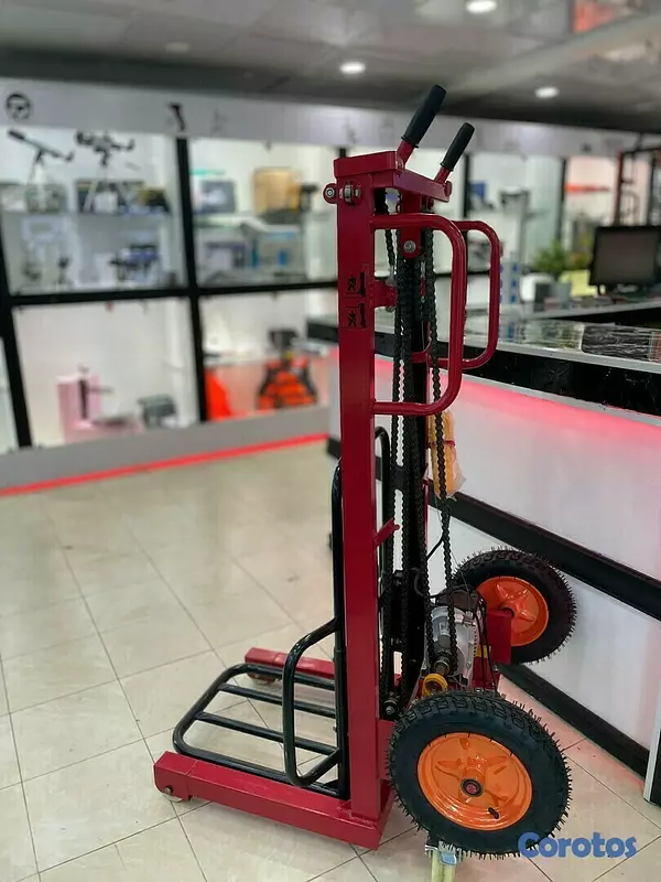 equipos profesionales - Montacargas grua Carretilla de 2 metros de elevacion electrico de 200KG 5