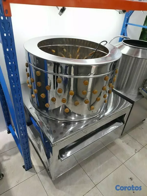 equipos profesionales - Maquina industrial peladora de ave pollo pato ganso y conejo pelador desplumador 9