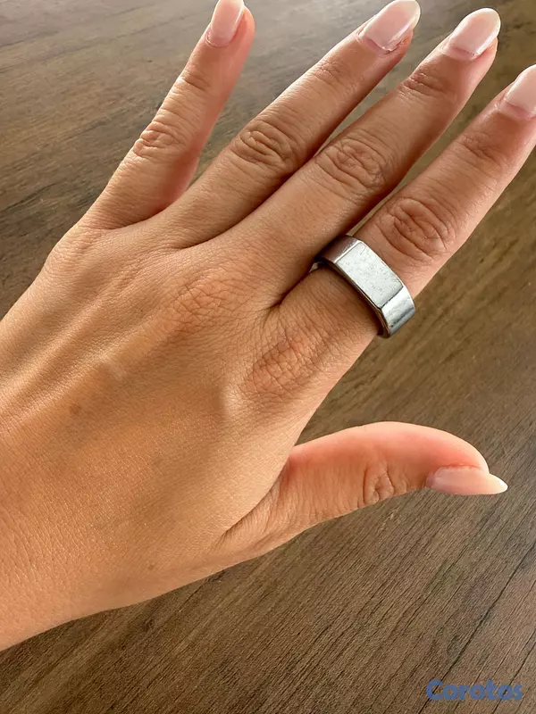 otros electronicos - OURA RING GEN 3 HERITAGE, SILVER FINISH, SIZE 8  3